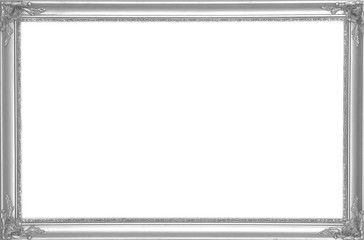 Rectangular, silver, vintage, victorian, elegant frame, baroque, rococo
