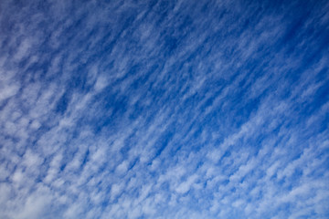 Clouds on a blue sky background