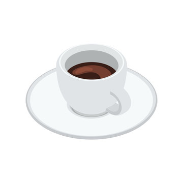 Espresso cup isolated on white background