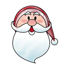 santa claus cartoon character merry christmas vector illustration