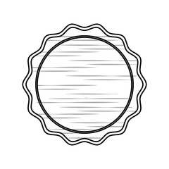 Round stamp label icon vector illustration graphic design