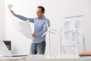 Selective focus of wind turbines model