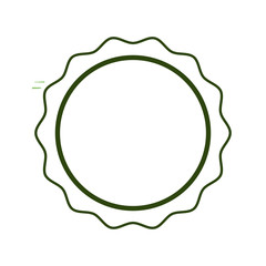 Round stamp label icon vector illustration graphic design