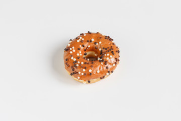 Lovely donut on white background