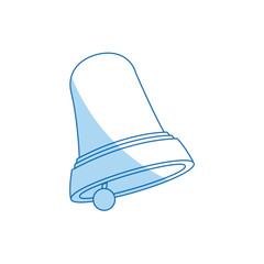 christmas bell. single flat icon on white background. vector illustration.