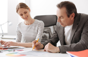 Professional engineer sitting in the office