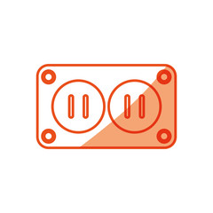 plug electric socket vector icon illustration graphic design