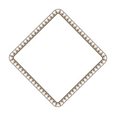decorative frame geometric decoration template empty design vector illustration