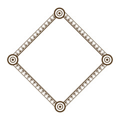 decorative frame geometric decoration abstract design vector illustration