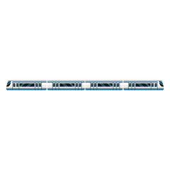 high speed train transport passenger modern isolated vector illustration