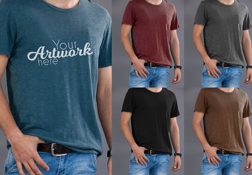 Man in T-Shirt Mockup