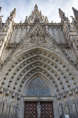 Fototapeta na wymiar Cathedral of Barcelona