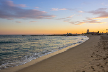 The coast of Mediterranean sea