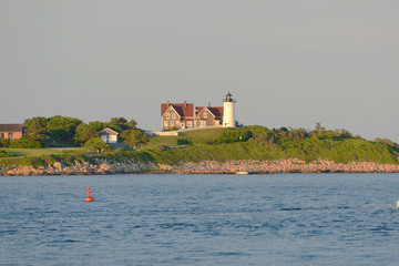 Nobska Lighthouse is located on the southwestern tip of Cape Cod, Massachusetts, USA. This historic lighthouse was built in 1876. © Wangkun Jia