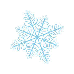 christmas snowflakes winter cold frozen image vector illustration