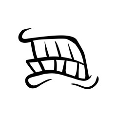 Mouth and lips cartoon icon vector illustration graphic design