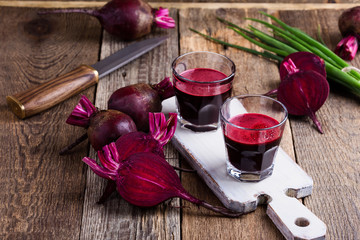Organic  healthy beetroot juice