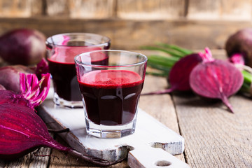 Organic  healthy beetroot juice