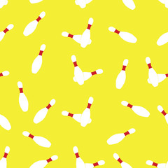 Seamless background with bowling balls for bowling