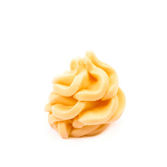Frosting cream swirl isolated