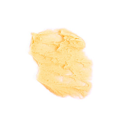 Smeared frosting cream isolated