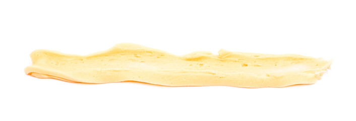 Line of frosting cream isolated