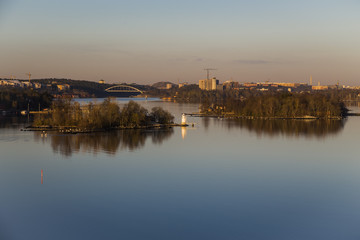 suburbs of Stockholm and Lake Malaren