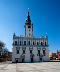 Obraz premium Ratusz w Chełmnie, wzniesiony w końcu XIII wieku, będący jednym z najcenniejszych zabytków polskiego renesansu, Polska 