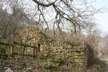 Ruins in Valderejo Natural Park Valderejo  