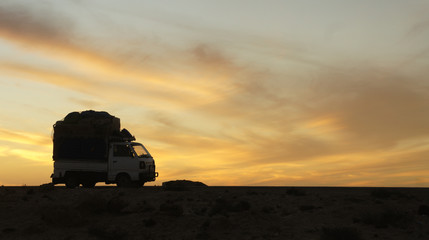 Transport dans lé désert