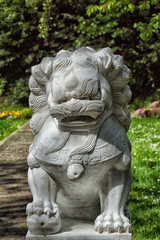 Obraz premium Figur Grimmig Löwe