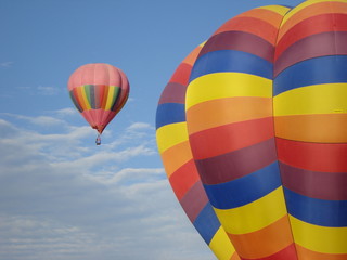Naklejka premium Hot Air Balloons in the Sky