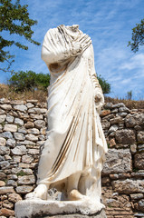 Headless Hercules statue on pedestal, Ephesus, Turkey