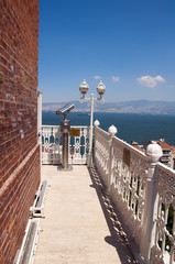 A view of the city from Historical Elevator in Izmir,Turkey