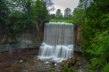 Water Flows over Indian Falls, Ontario