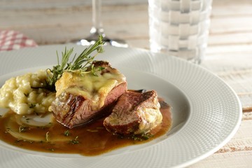 Medaglione al Brie e Marsala