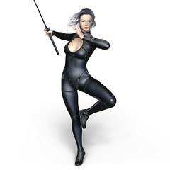 Obraz premium 女性剣士