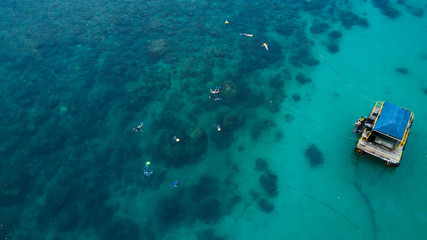 Snorkeling on the reef in Bali