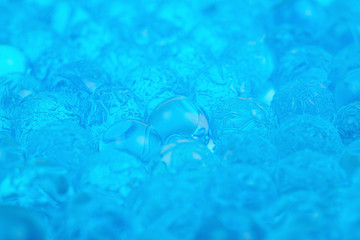 Surface coated with soil water beads