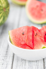 Portion of Fresh Watermelon (selective focus)