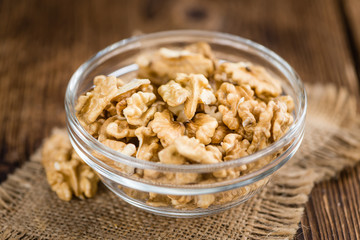 Walnut kernels (selective focus)