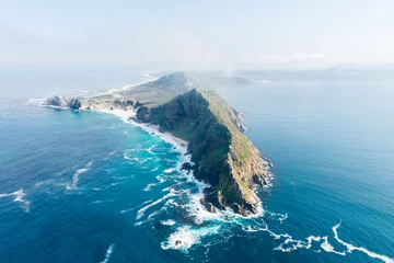 Schilderijen op glas Cape Point (South Africa) aerial view © HandmadePictures