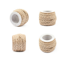 Decorational rope string on a bobbin