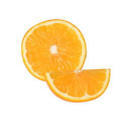 Orange fruit isolated on white background