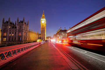 Obraz premium Big Ben and Westminster abbey in London, England