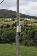 Telephone line wire box 