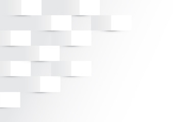 Geometric pattern white texture design vector