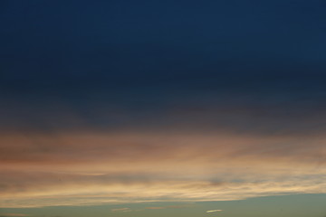 Evening sky on an Indiana farm 