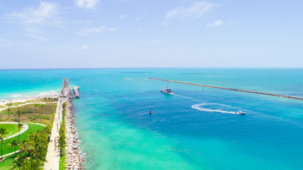Fototapeta premium Aerial view of South Beach. Miami Beach. Florida. USA. 