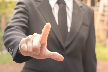 Obraz premium Portrait of young business woman.